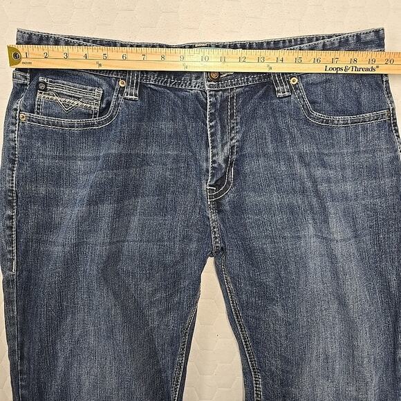 Rock & Roll Denim Mens Revolver Straight Slim Jeans Sz 40x36 Cowboy Western - Picture 9 of 10